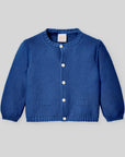 Links knit jacket with a round neck and long sleeves