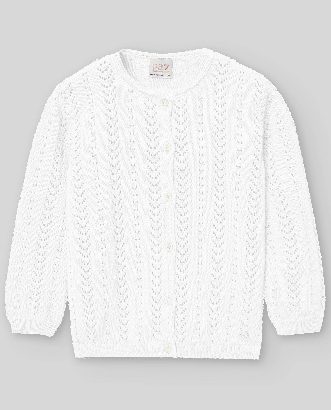 Lacy knit jacket for girls