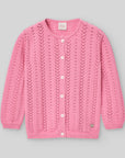 Lacy knit jacket for girls