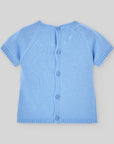 Short-sleeve baby sweater