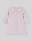 Soft Pink Cable-Knit Dress
