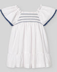 Girls' dress with ruffled details