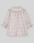 Floral Print Dress with Smocked Yoke