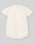 Short romper with short sleeves
