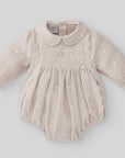 Baby Woven Beige Romper