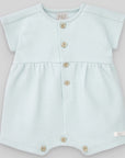 Blue Basic Cotton Romper