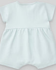Blue Basic Cotton Romper