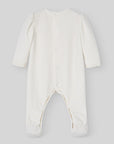 Baby Cream Cotton Velour Romper