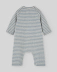 Grey Striped Knit Onesie