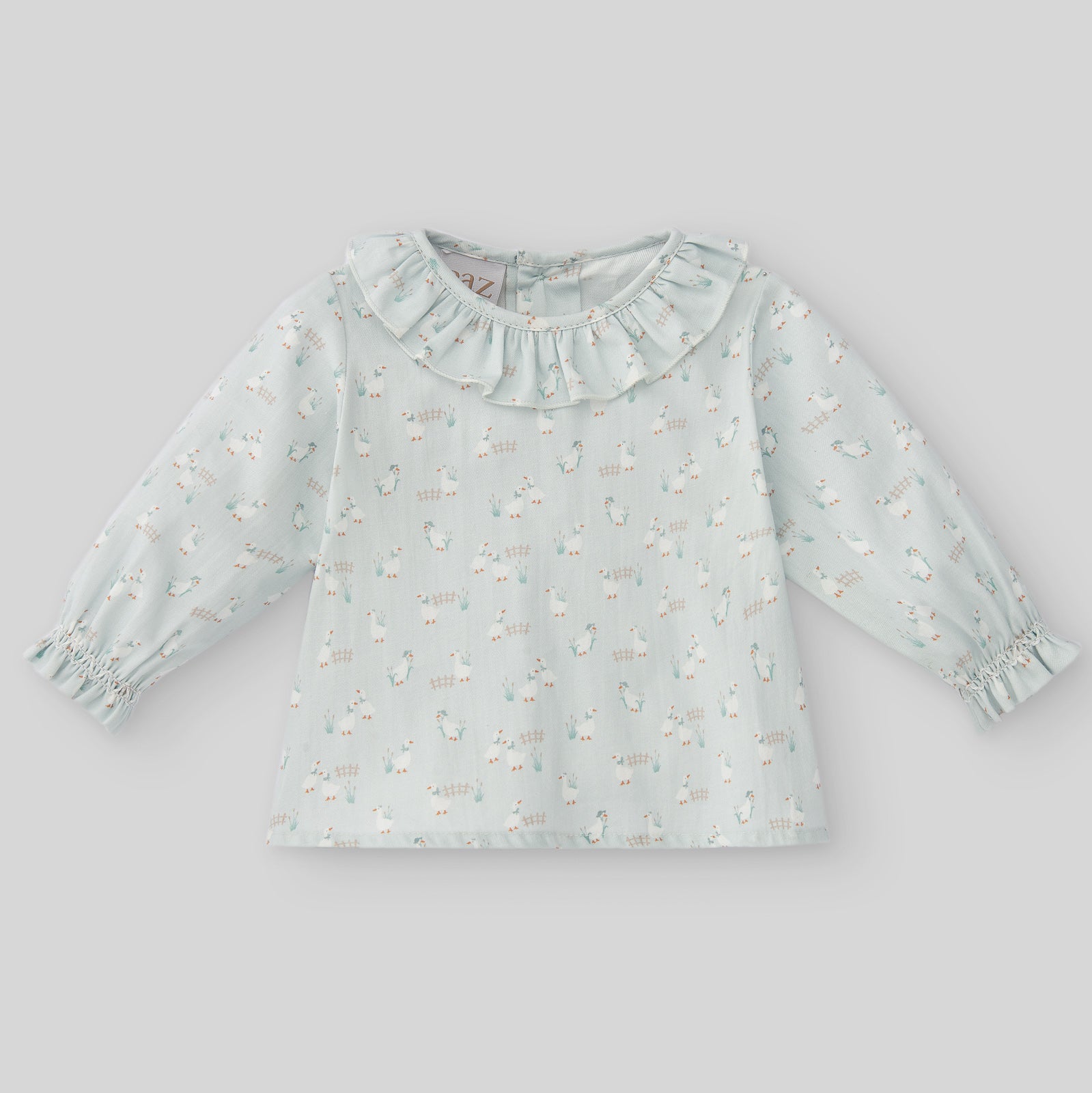 Green Printed Blouse for babies