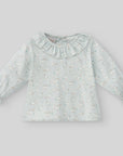 Green Printed Blouse for babies