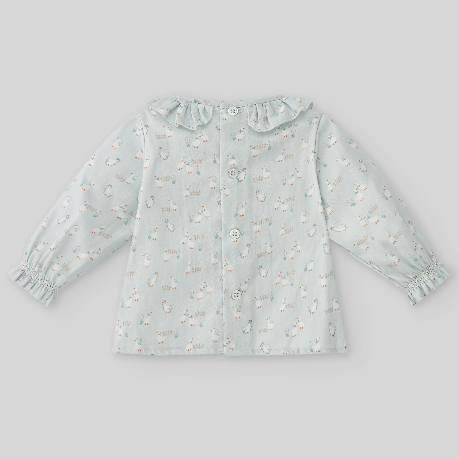Green Printed Blouse for babies