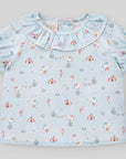 Baby Girls Capri Blue Blouse