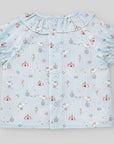 Baby Girls Capri Blue Blouse
