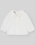 Baby Beige Shirt with Bow