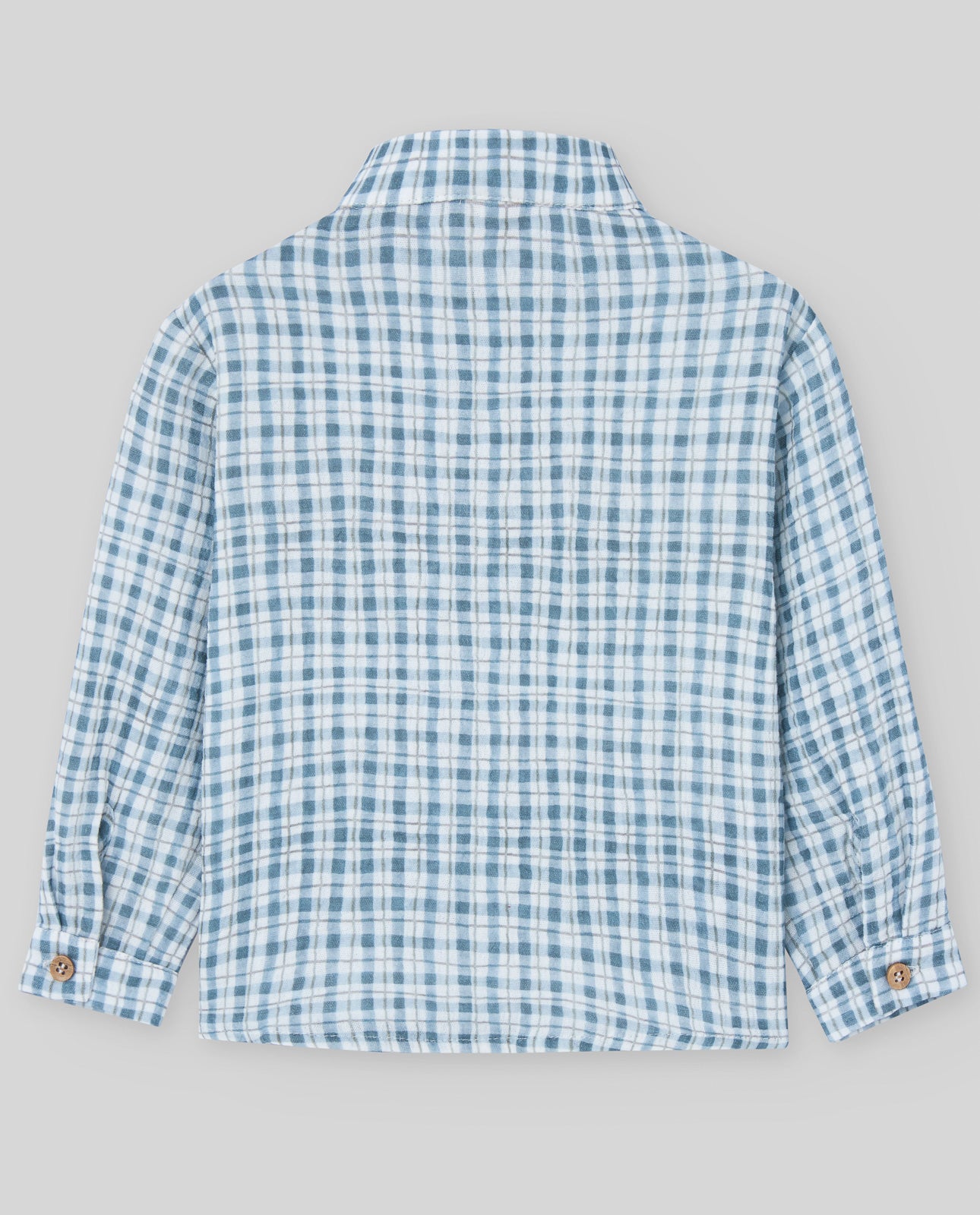 Baby and toddler shirt in checkered fabric
