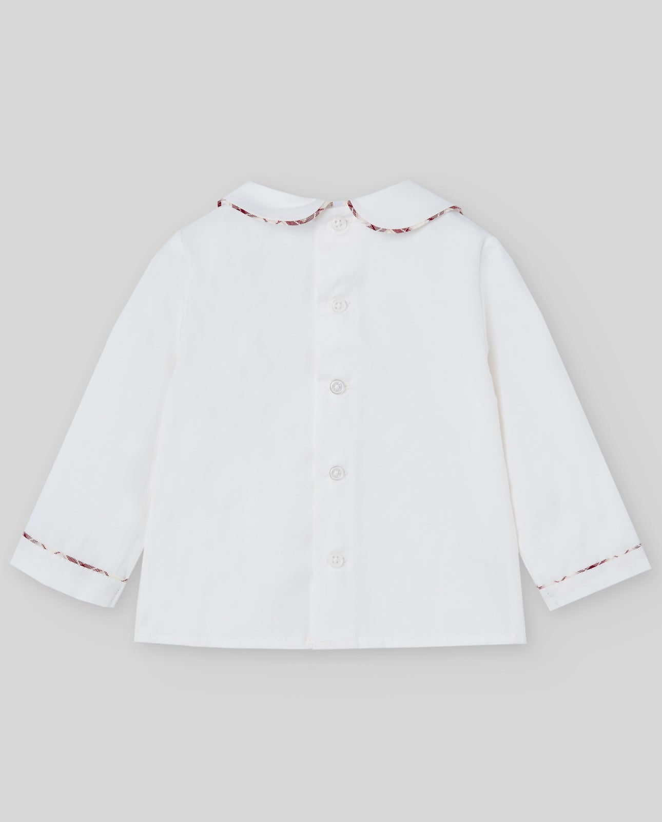 Baby shirt with round collar