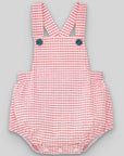 Baby Red Checked Romper