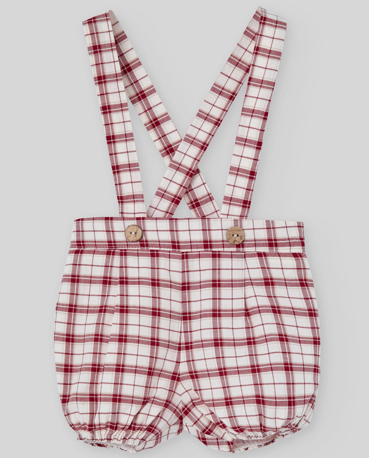 Baby Boy Checked Red SHORTS