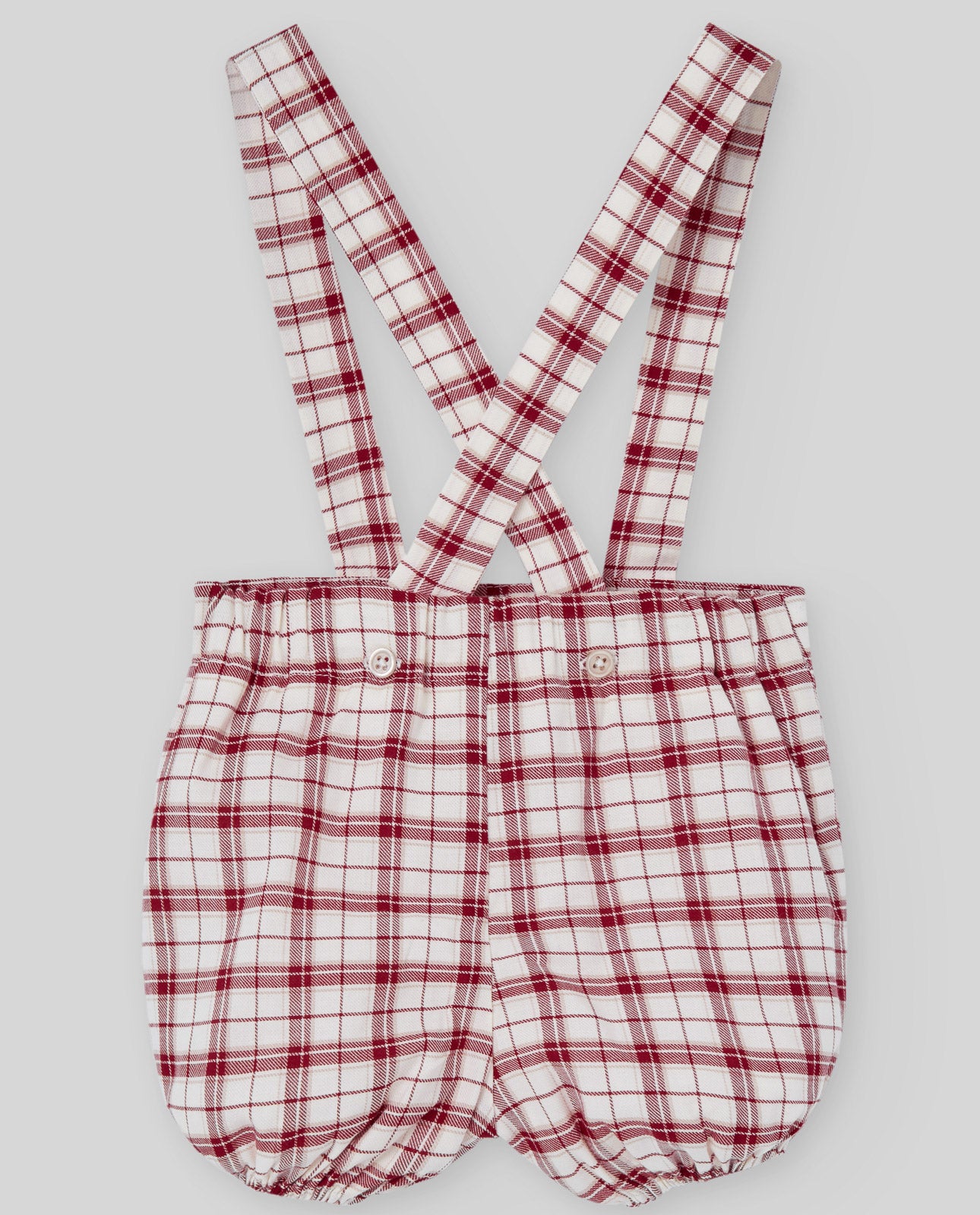 Baby Boy Checked Red SHORTS