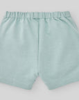 Baby Boys Green Plush Shorts