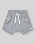 High-waisted striped shorts