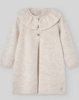 Girl Cream Coat with Ruffles
