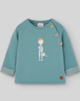 Baby Boy Green Printed Sweatshirt