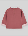 Dusty Rose Top with Smiling Acorn