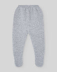 Soft Grey Knit Footed Leggings