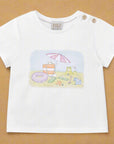 Baby Boy White logo T-shirt