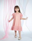 Tull pink dress for summer