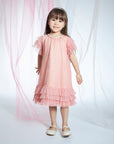 Tull pink dress for summer