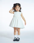 Tulle Dress for Special Occasions with pearl belt