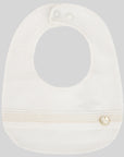 Baby Creamy Knitted Bib