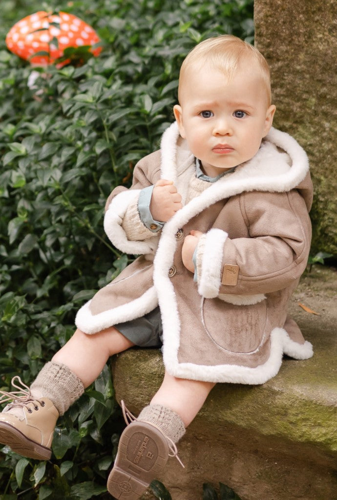 Baby sheepskin coat on sale