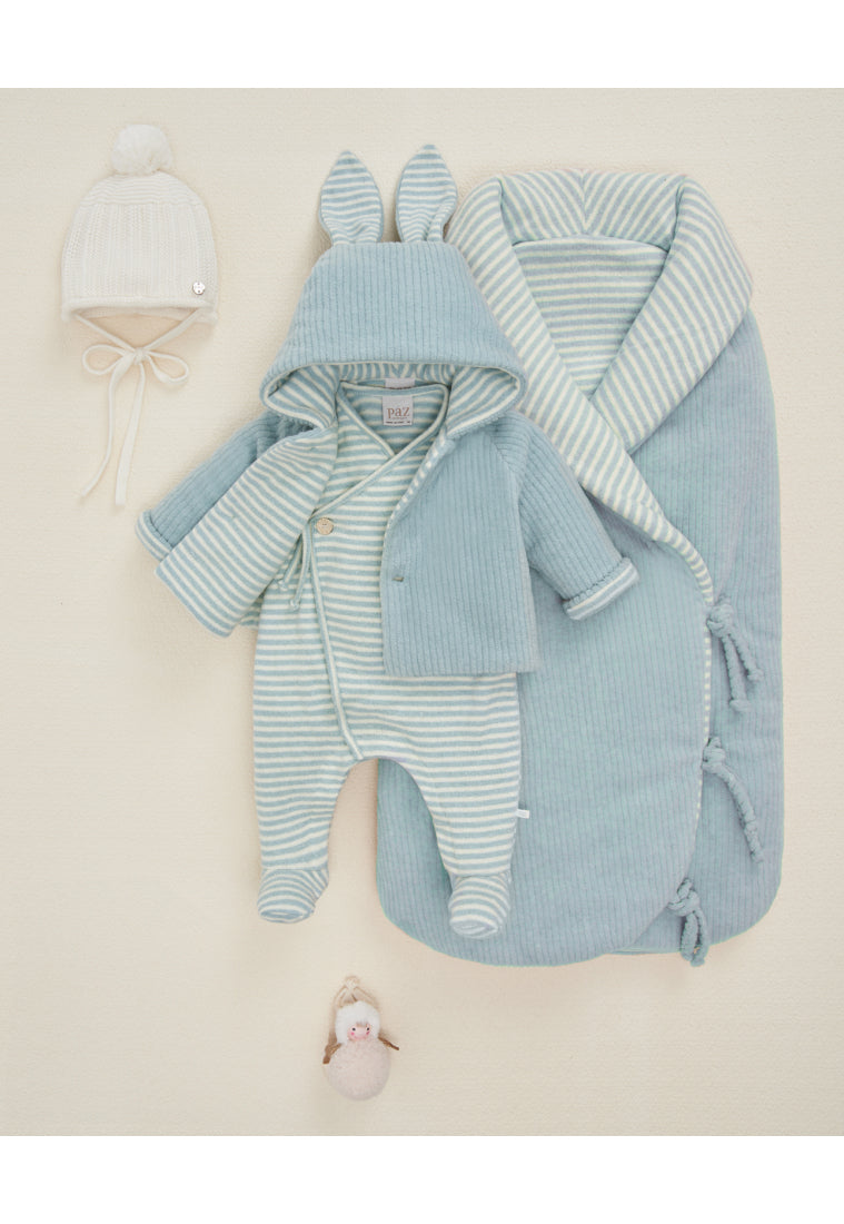 Baby Boy Blue Striped Romper