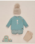 Baby Boy Green Printed Sweatshirt