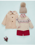 WOVEN BABY BOY BEIGE PARKA