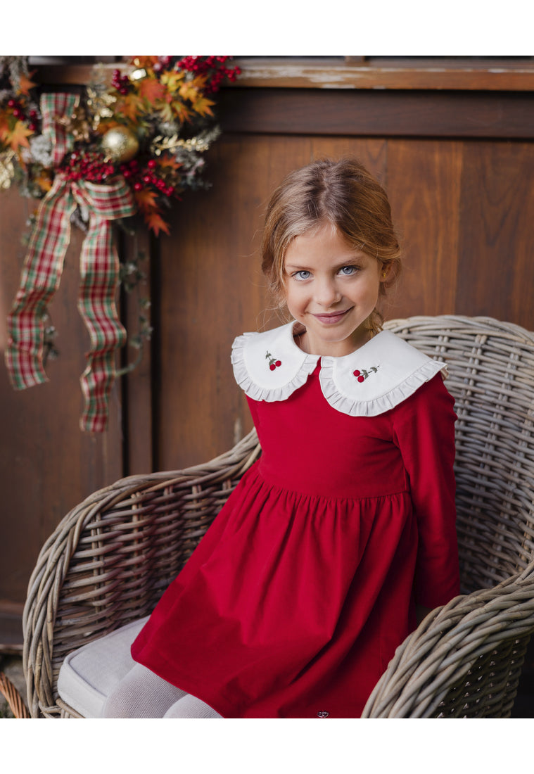 Velvet Red GIRL DRESS for XMAS!