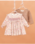 Baby Dress with Fuchsia Flowers