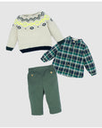 Dark Green & Blue Checked Shirt