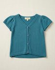 Short-Sleeve Knit Cardigan