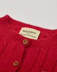 Knitted Red Cardigan MIBONBóN