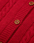 Knitted Red Cardigan MIBONBóN
