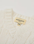 Knitted White Vest MIBONBóN
