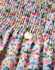 Sleeveless summer floral top for girls