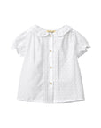 White plummet blouse for babies