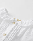 White plummet blouse for babies