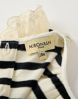 Sleeveless striped t-shirt for babies